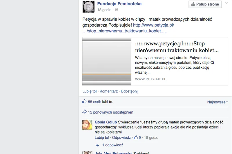 Petycja w sieci