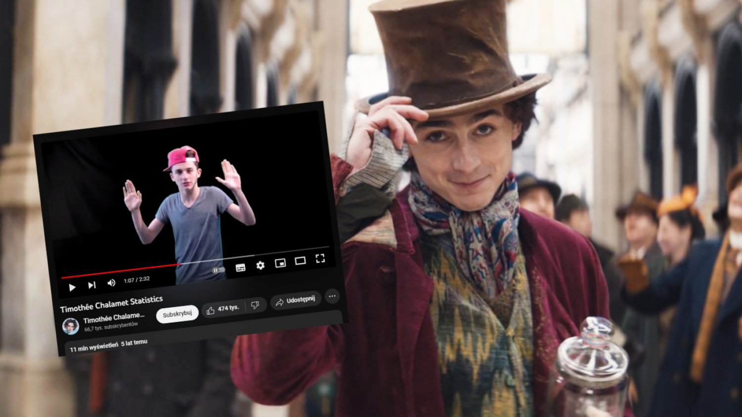 Timothee Chalamet ominął przesłuchanie do "Wonki". Wszystko przez piosenkę "Statistics". Timothee Chalamet ominął przesłuchanie do "Wonki". Wszystko przez piosenkę "Statistics".