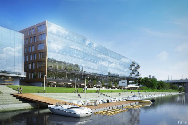 The Tides to pierwszy w Warszawie budynek położony tuż przy brzegu Wisły.