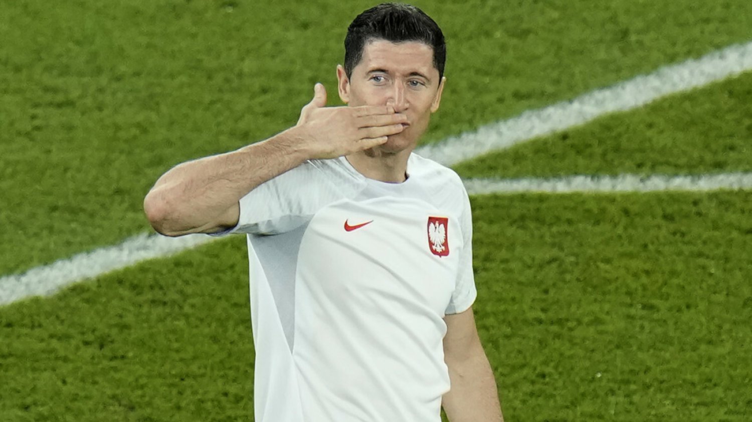 Robert Lewandowski po meczu z Argentyną korzysta z czasu z rodziną.