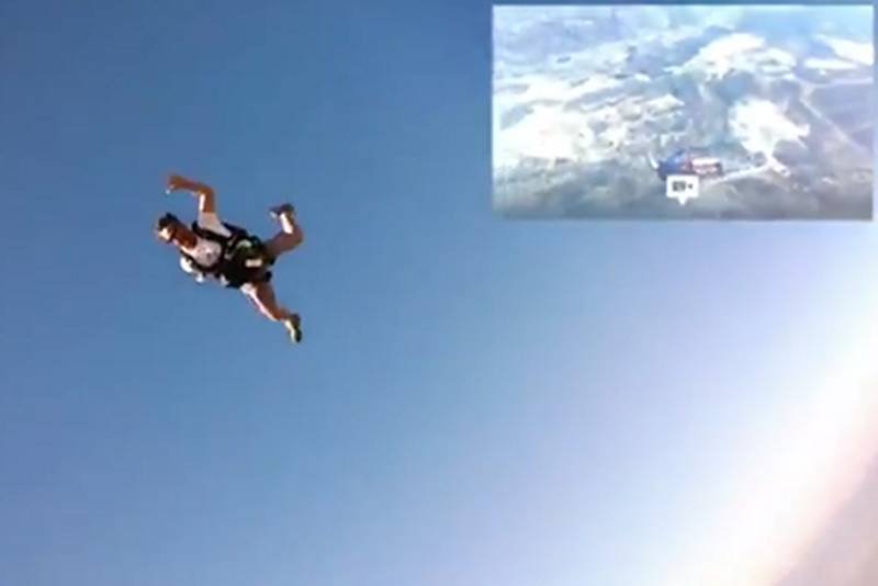 Tak wygląda skok ze spadochronem w Google Glass.