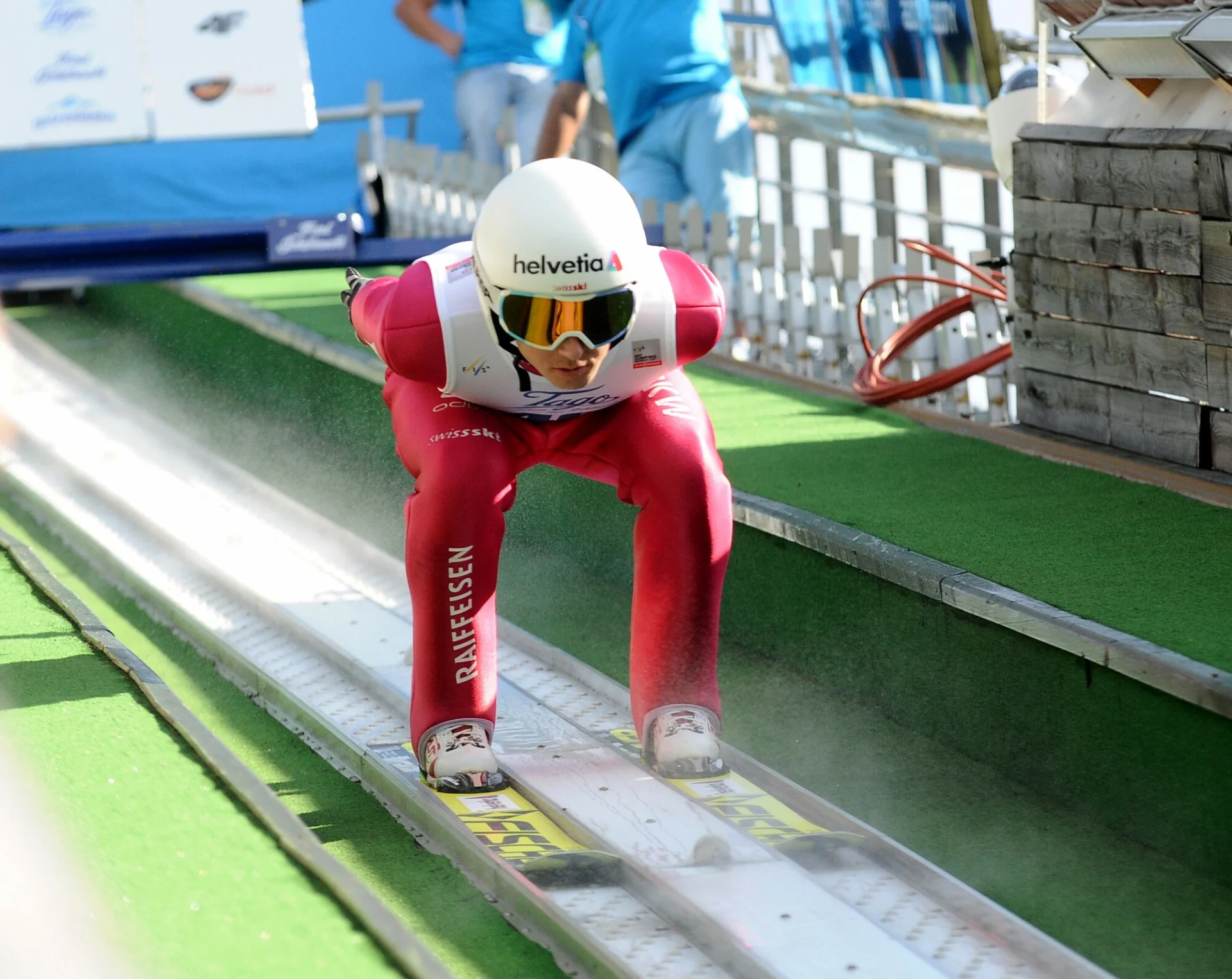 Simon Ammann błysnął formą i wrócił na podium Letniego Grand Prix w skokach