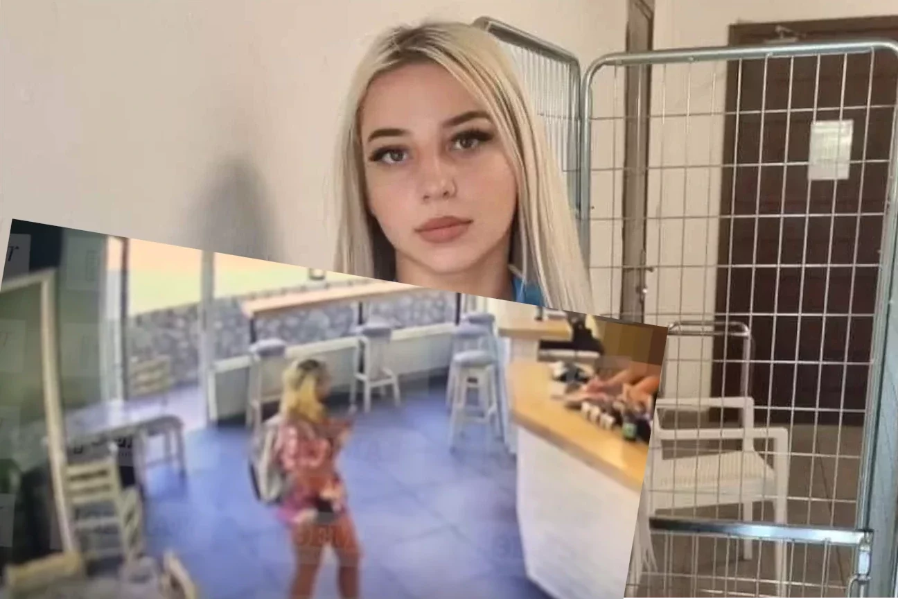 Greckie służby udostępniły nagranie z 27-letnią Anastazją Rubińską.