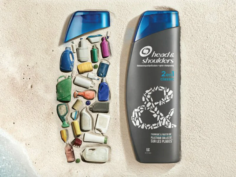 Butelka Head&Shoulders wyprodukowana w 25 proc. z plastiku zebranego na plażach