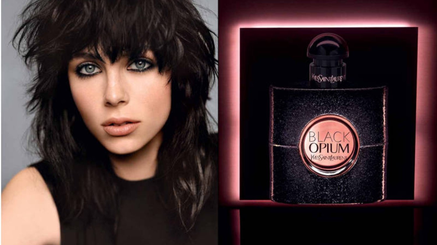 Edie Campbell w kampanii Black Opium YSL