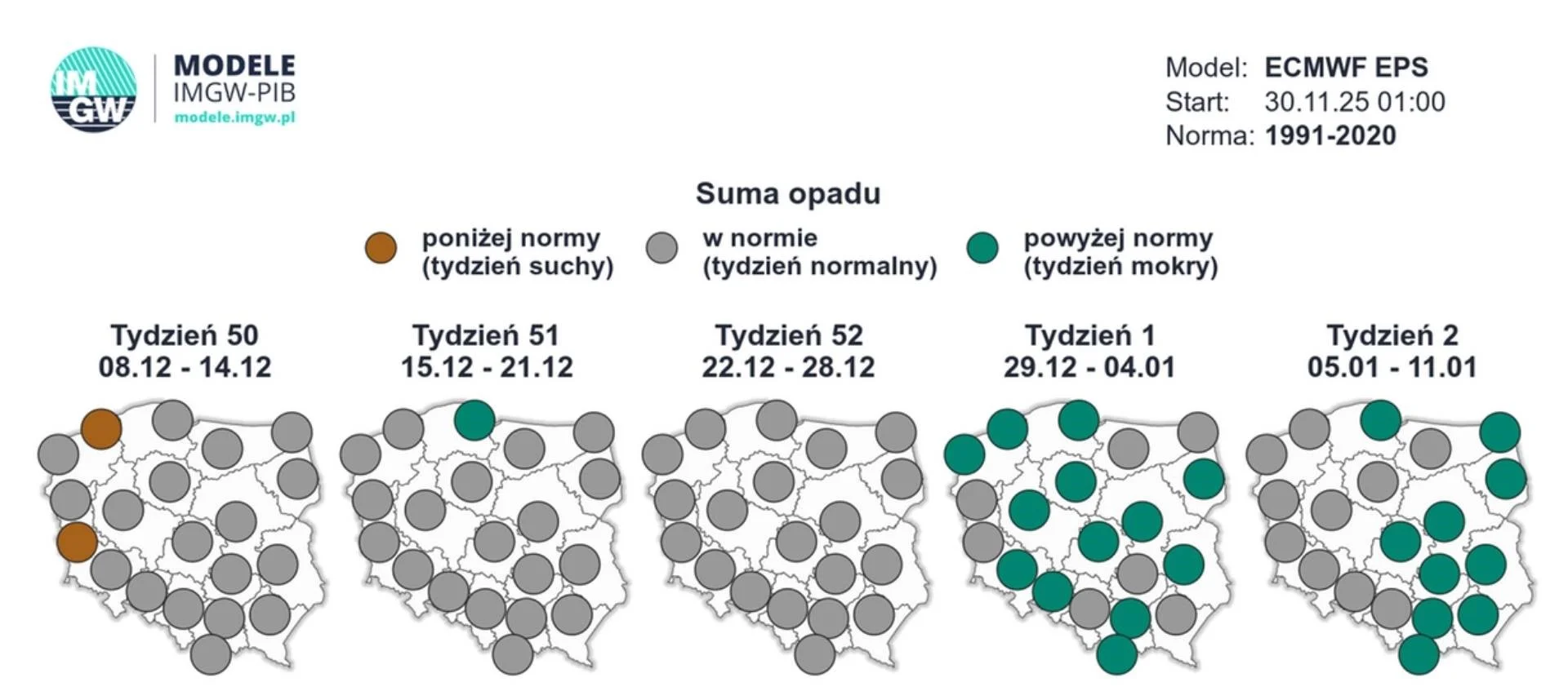 Nowa prognoza pogody na Boże Narodzenie. Zapomnijcie o białych świętach Nowa prognoza pogody na Boże Narodzenie. Zapomnijcie o białych świętach