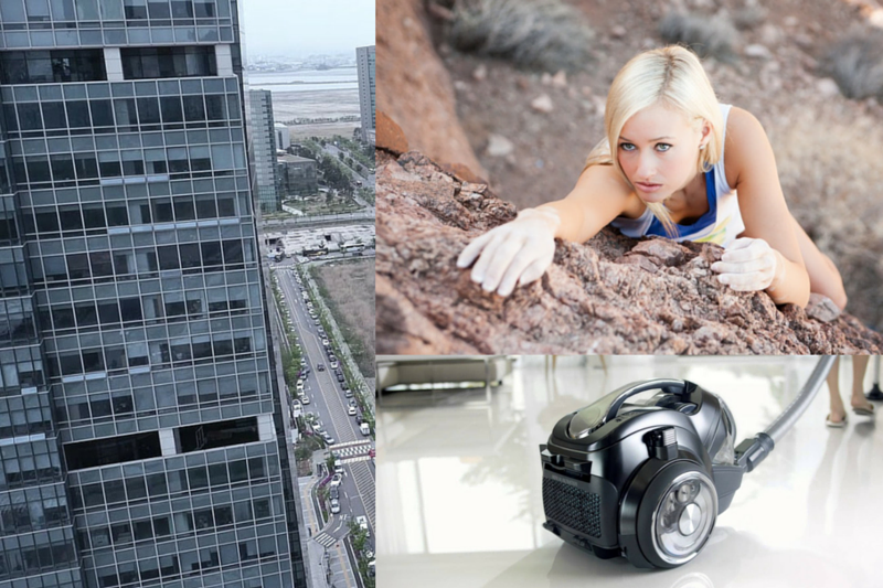 W najnowszej kampanii reklamowej odkurzaczy produkcji LG wzięła udział młoda alpinistka Sierra Blair-Coyle