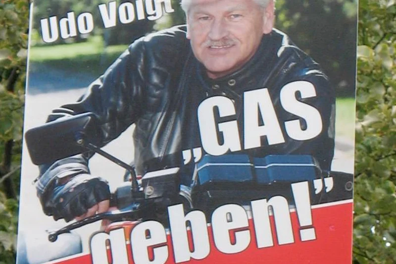 Kilka lat temu Voigt prowadził kampanię NPD pod hasłem "Dodaj gazu"