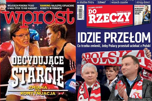 Od tandetnej przeróbki w Photoshopie po Piłsudskiego, czyli festiwal przedwyborczych okładek tygodników czas zacząć