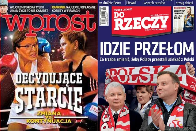 Od tandetnej przeróbki w Photoshopie po Piłsudskiego, czyli festiwal przedwyborczych okładek tygodników czas zacząć