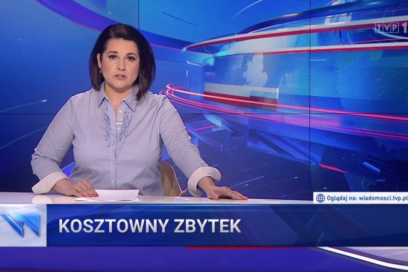 Dorota Wellman bohaterką materiału "Wiadomości" TVP