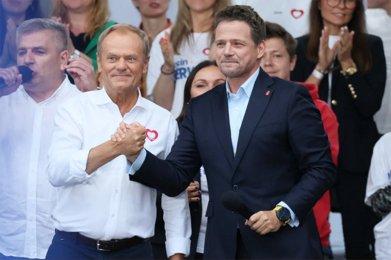 Donald Tusk i Rafał Trzaskowski