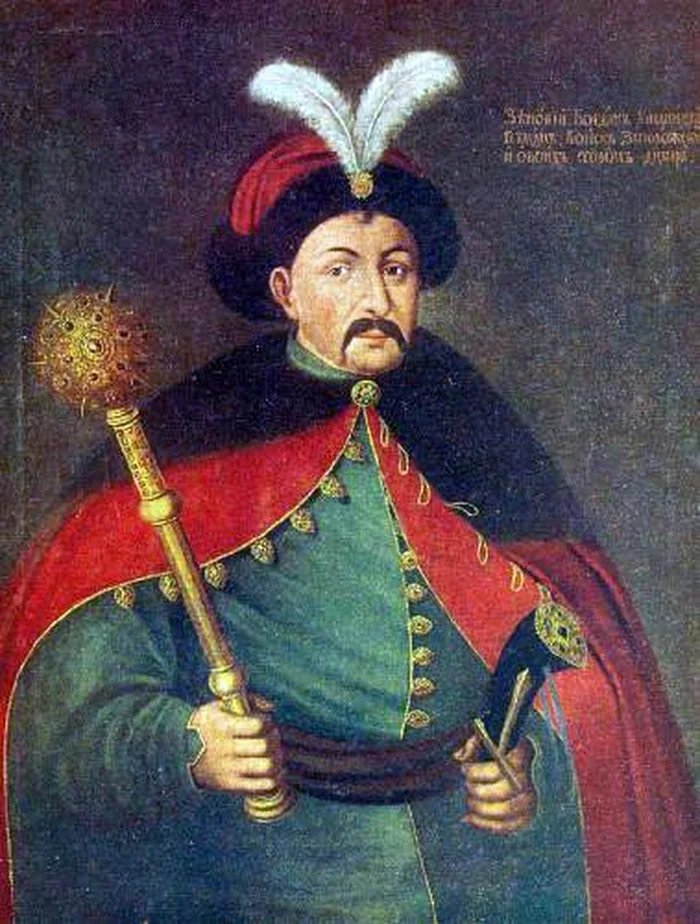 Bohdan Chmielnicki - przywódca kozackiego powstania przeciw Rzeczpospolitej.
