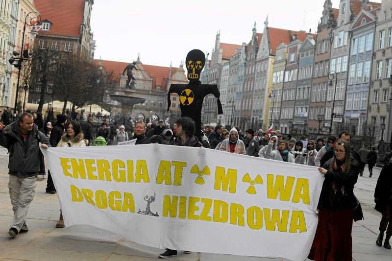 Protesty przeciwników energii atomowej w Polsce