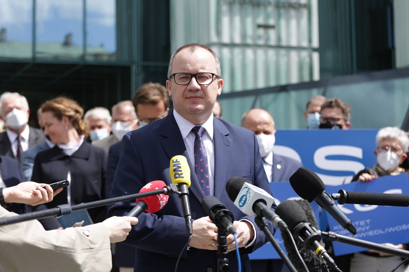 Adam Bodnar pożegnał się z urzędem RPO na konferencji prasowej.