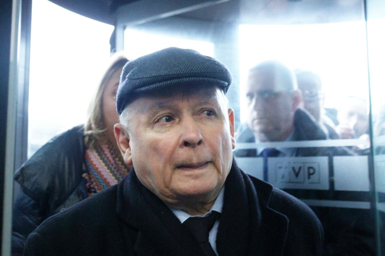 Poseł Jarosław Kaczyński z interwencją w siedzibie TVP.