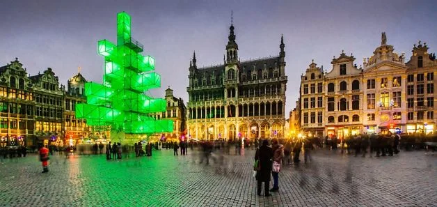 "Choinka" na Grand Place w Brukseli AD 2012