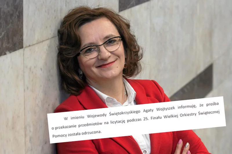 Wojewoda chyba nie spodziewała się, że jej list trafi na aukcję WOŚP.