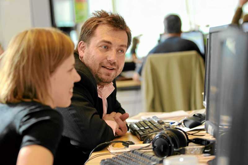 Bartosz Węglarczyk, nowy wicenaczelny "Rzeczpospolitej", jeszcze jako pracownik Agory