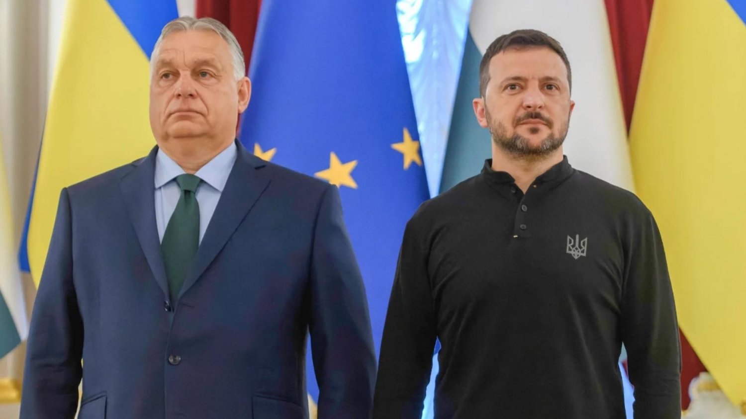 pieniądze ue ukraina orban węgry Viktor Orbán i Wołodymyr Zełenski