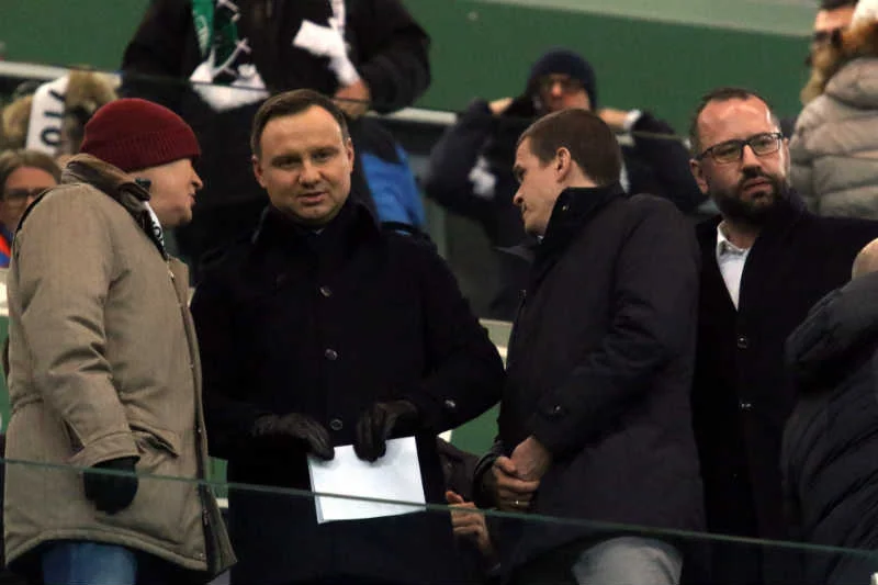 Andrzej Duda zaliczył wpadkę po meczu Legii ze Sportingiem.