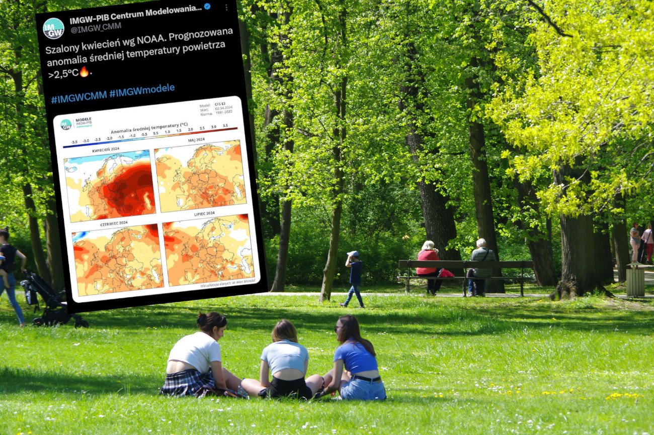 Jak pogoda w kwietniu? Mapy IMGW mówią wszystko