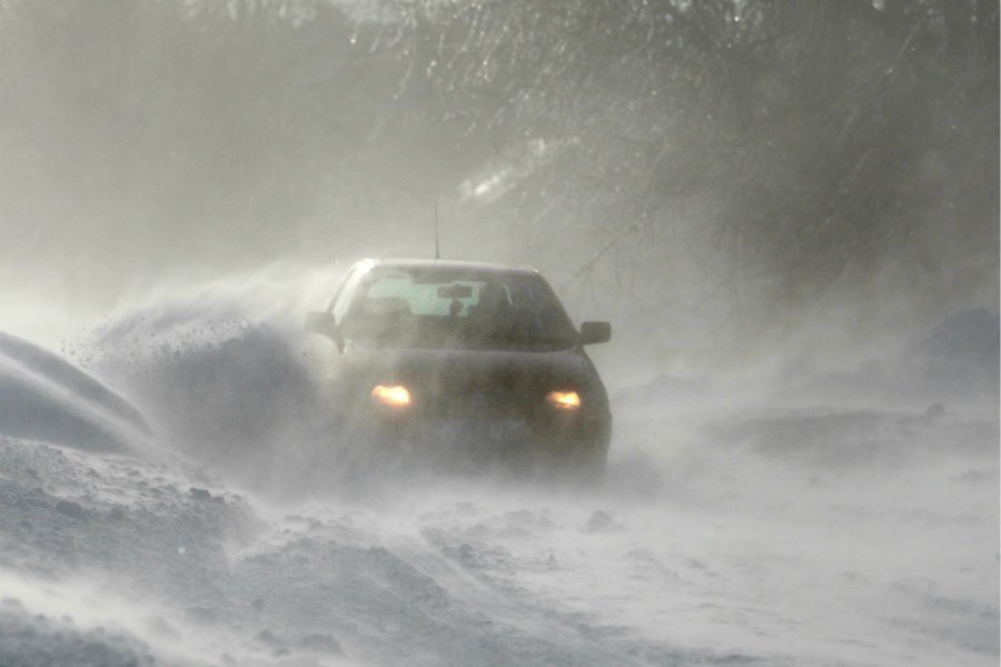 Zawieja śnieżna na Lubelszczyznie.