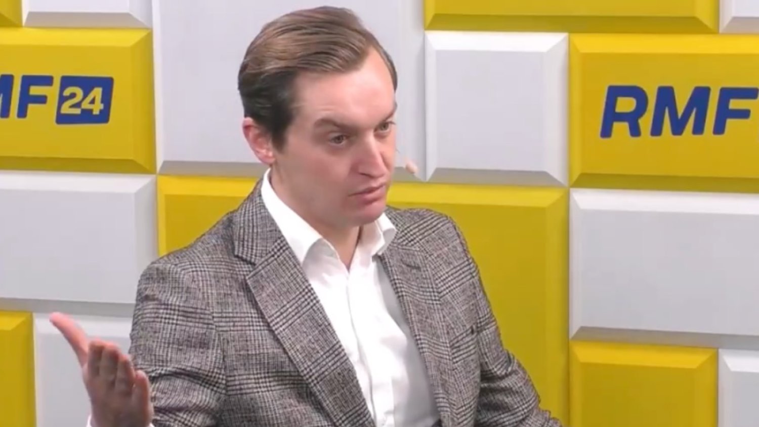 Poseł Sebastian Kaleta w Radiu RMF FM unikał odpowiedzi na pytania. Mazurek zakończył rozmowę przed czasem.