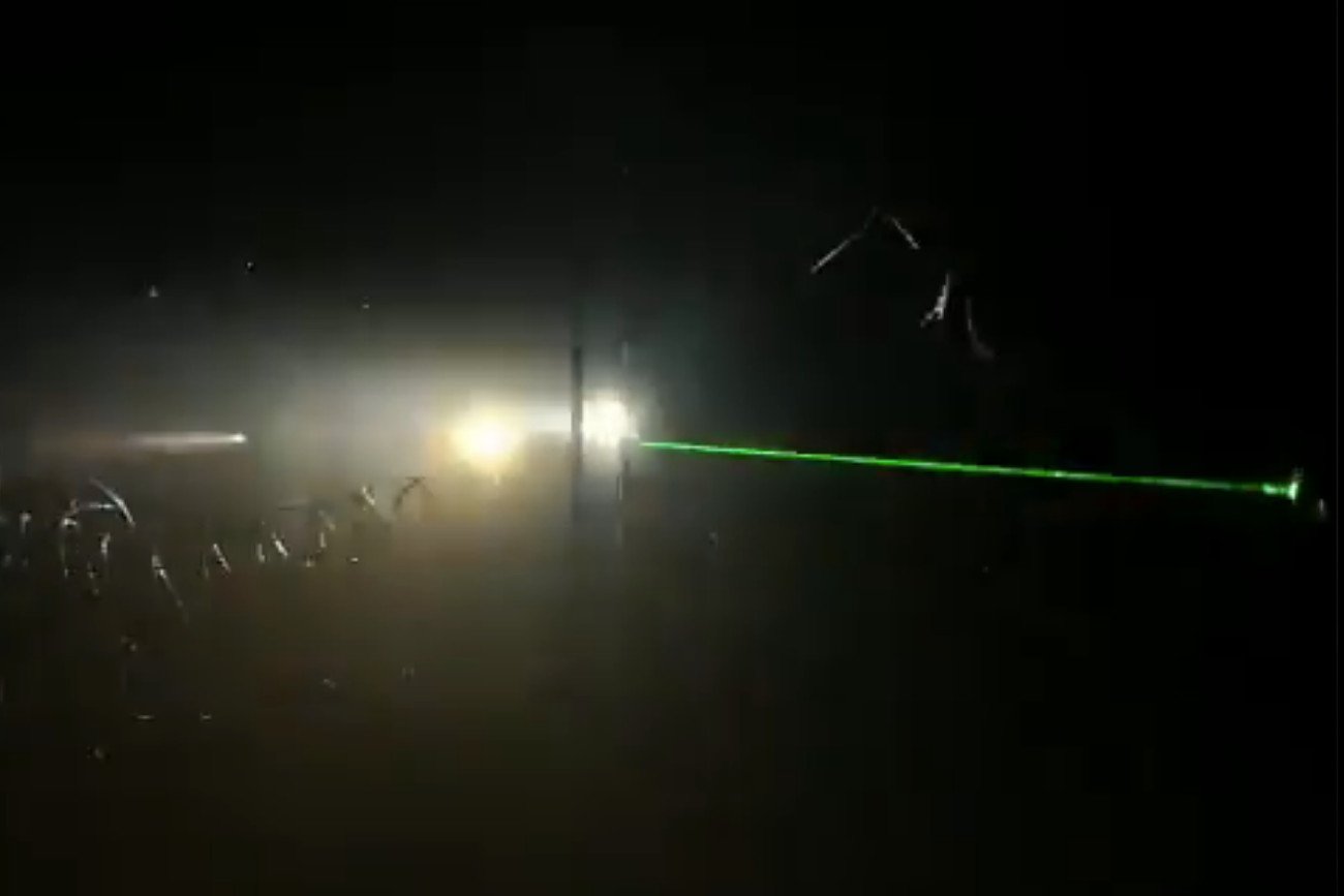 Białoruscy żołnierze oślepiali polskie służby laserem.