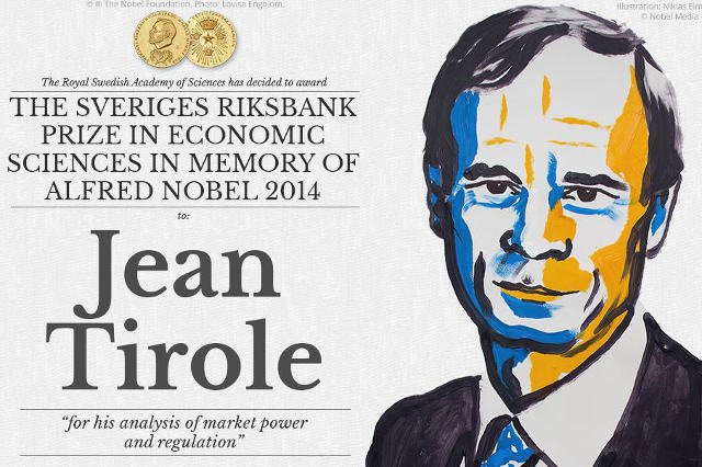 Tegorocznym laureatem Nagrody Nobla w dziedzinie ekonomii został Jean Tirole