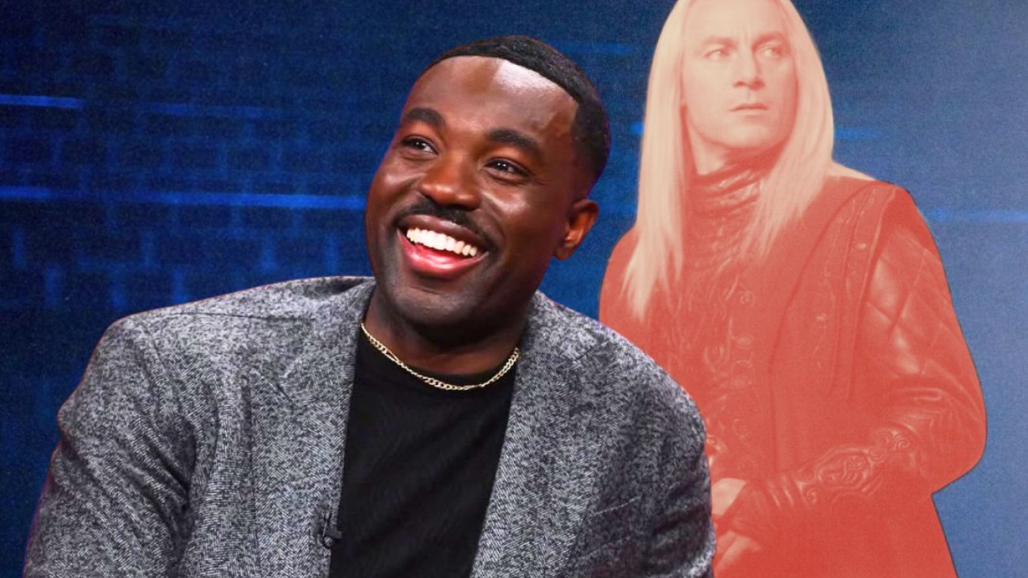 Paapa Essiedu jako Severus Snape wywołał burzę Paapa Essiedu jako Snape, Jason Issacs jako Lucjusz Malfoy