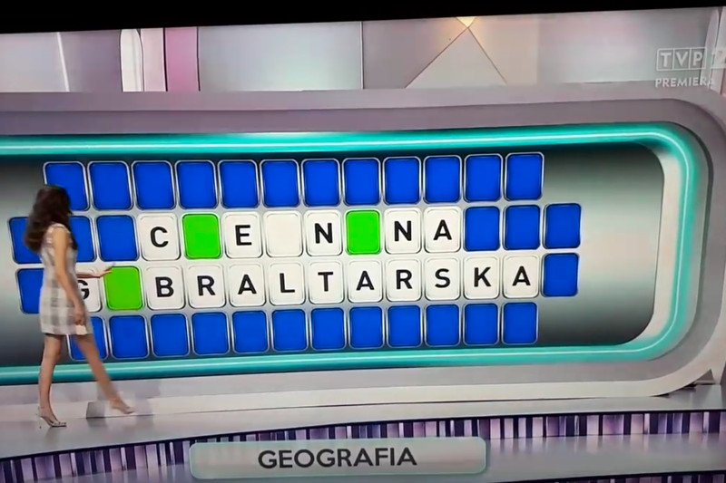 Wpadka w "Kole fortuny". Uczestniczka nie znała Cieśniny Gibraltarskiej.