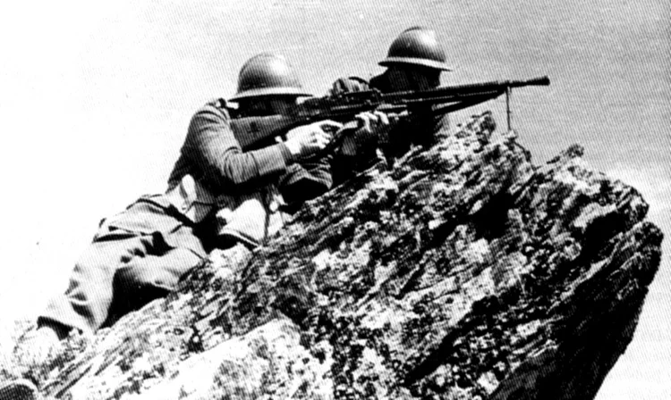Żołnierze polscy w bitwie o Narwik, 1940.