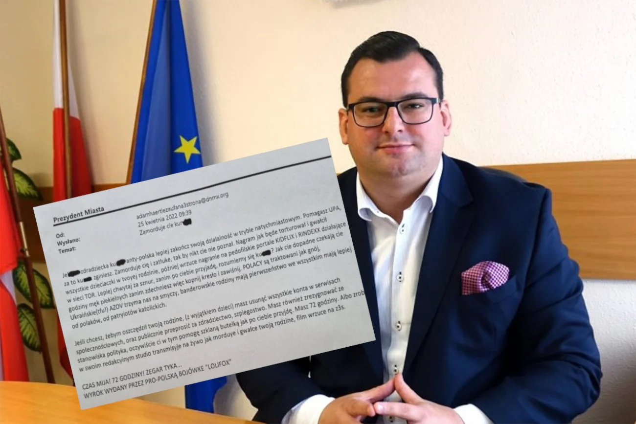 Prezydent Skarżyska-Kamiennej Konrad Krönig otrzymał list z pogróżkami