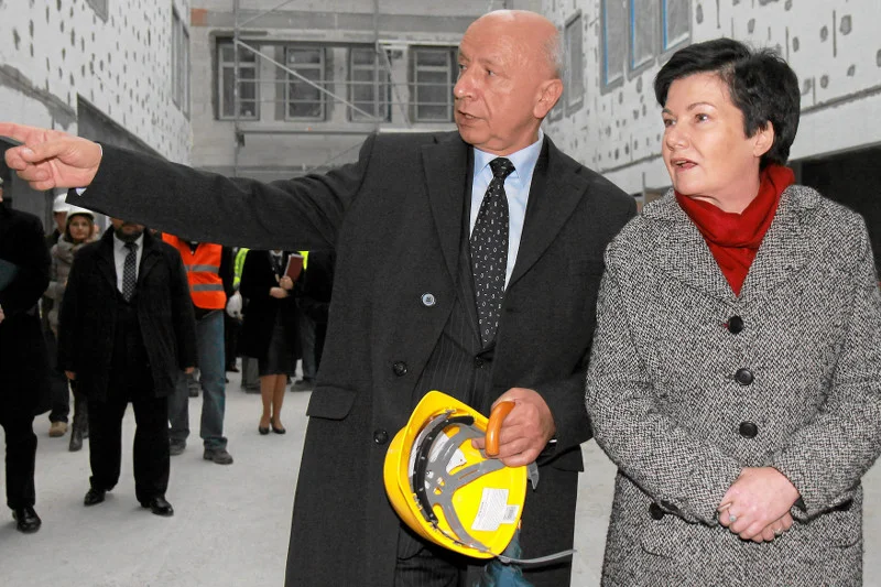 Profesor Chazan i prezydent Warszawy Hanna Gronkiewicz-Waltz.
