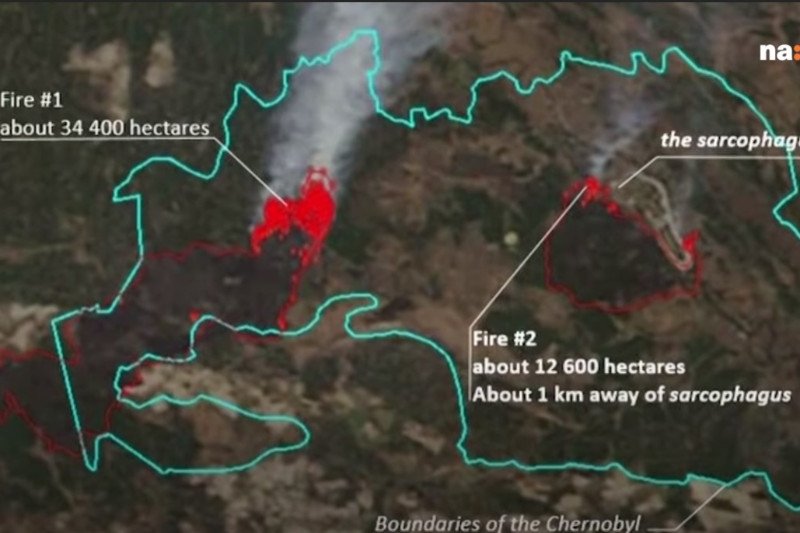 Radioaktywna chmura znad Czarnobyla po pożarze lasu to mit.