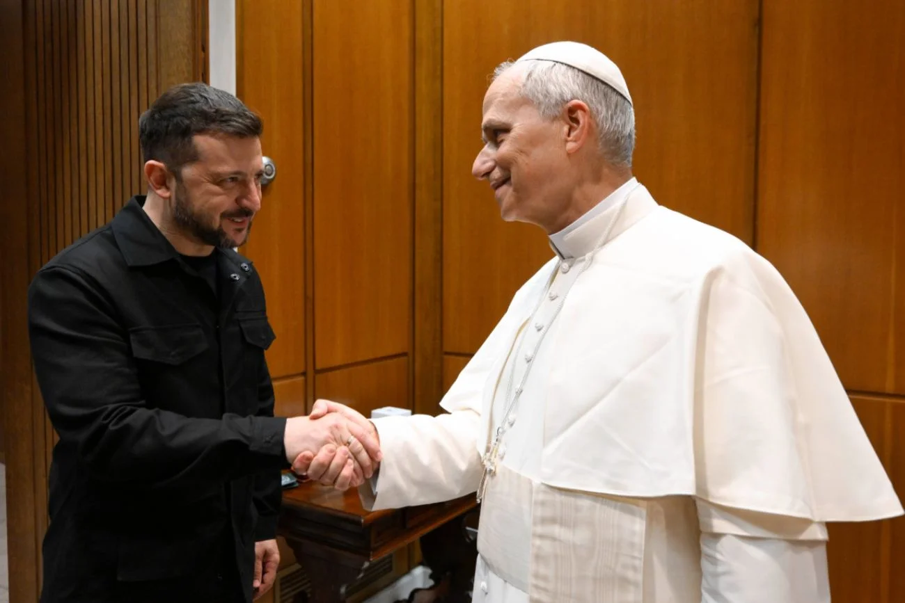Papież Leon XIV spotkał się z Wołodymyrem Zełenskim. Audiencja w Watykanie.