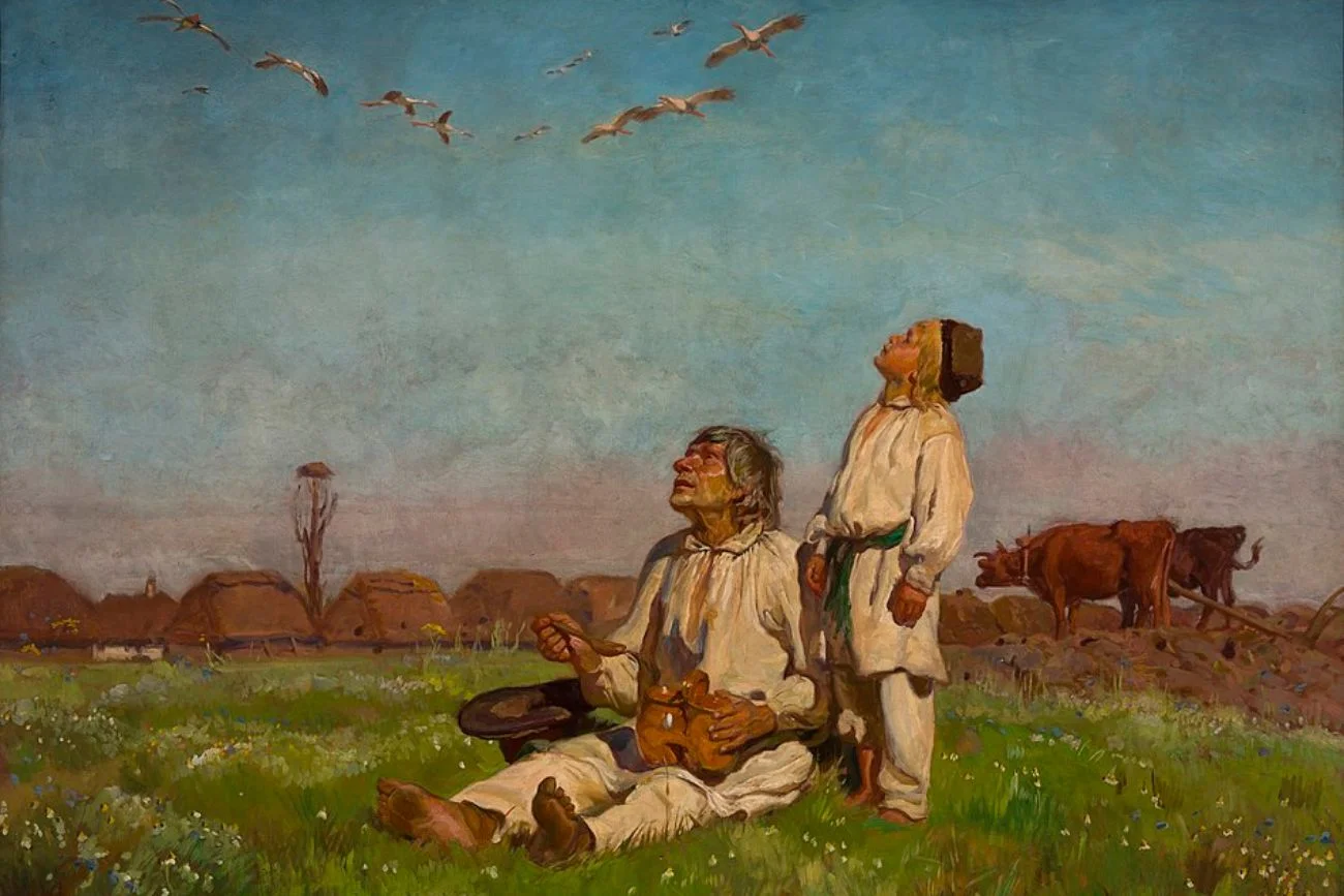 Józef Chełmoński "Bociany" (1900).