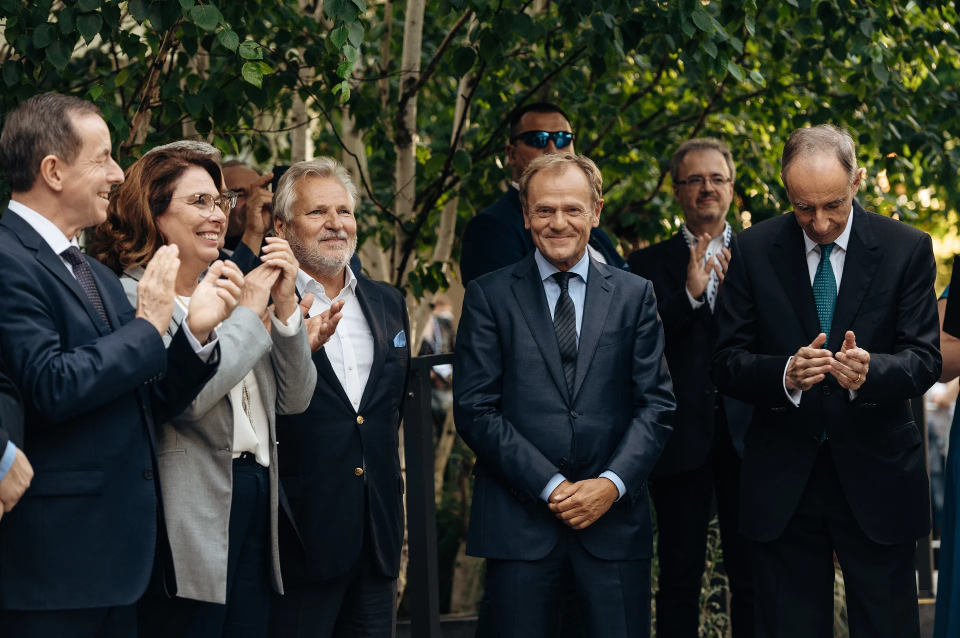 Uroczystość odsłonięcia pomnika Władysława Bartoszewskiego w Sopocie.