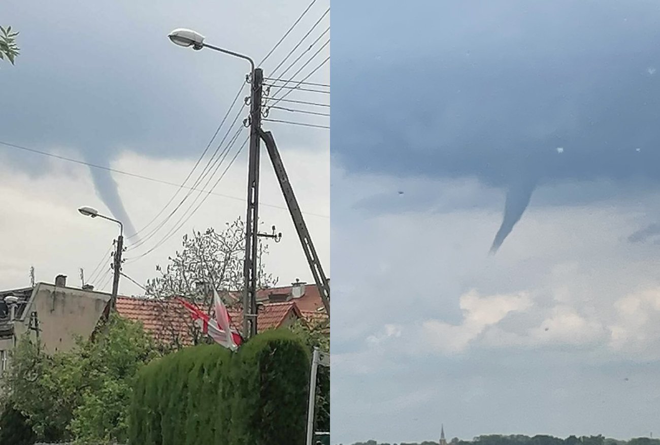 Pogoda. Leje kondensacyjne na południu Polski. Pokazano zdjęcia.
