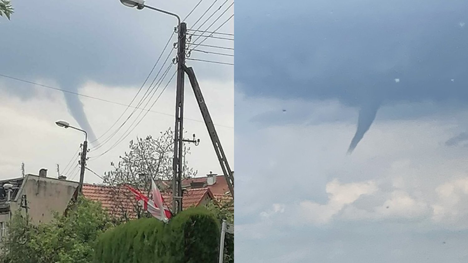 Pogoda. Leje kondensacyjne na południu Polski. Pokazano zdjęcia.