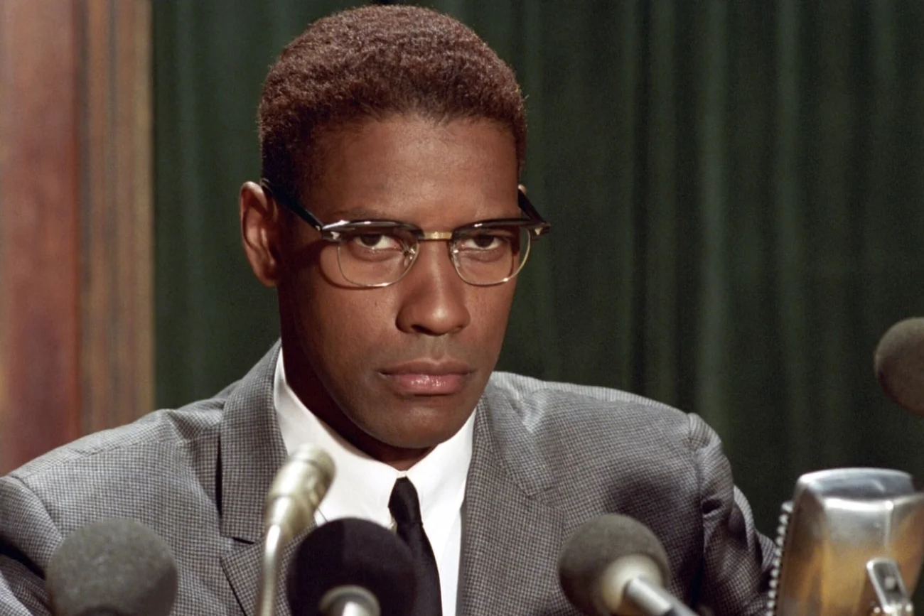 Denzel Washington w filmie "Malcolm X".