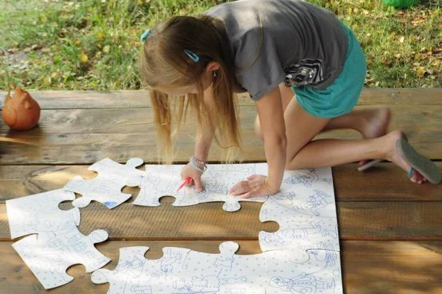 Do kupienia w Las Rąk - wielkiego formatu puzzle do pomalowania. Idealny prezent.