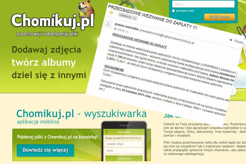 Pozwy i wezwania do zapłaty za udostępnienie materiałów do nauki języków obcych