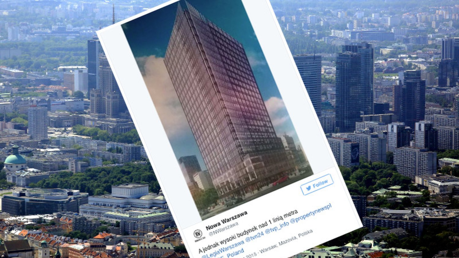 Budynek na rogu Świętokrzyskiej i Marszałkowskiej ma powstać nad wejściami do I linii metra.