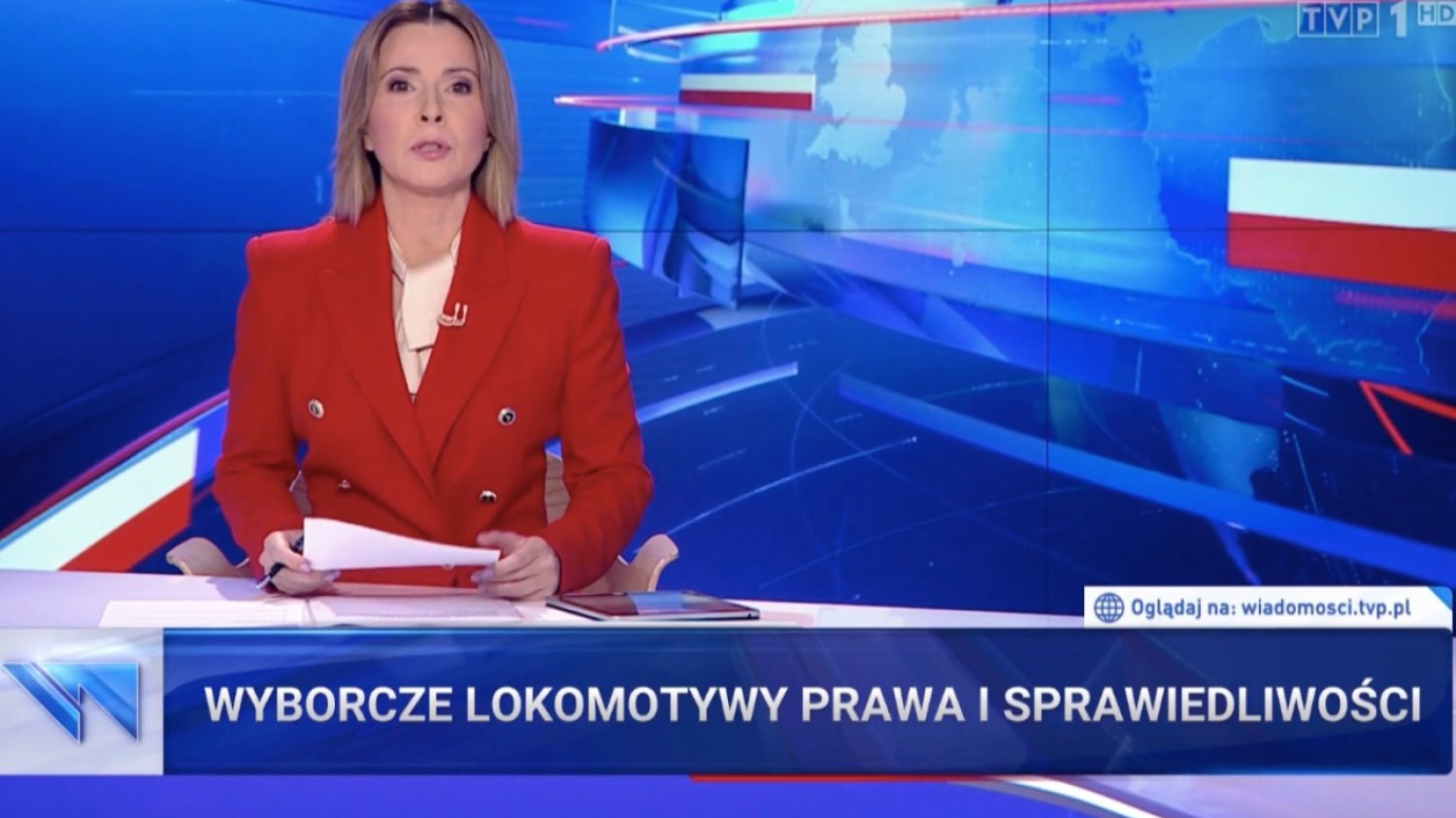 TVP w charakterystyczny dla siebie sposób informowało o liderach list PiS