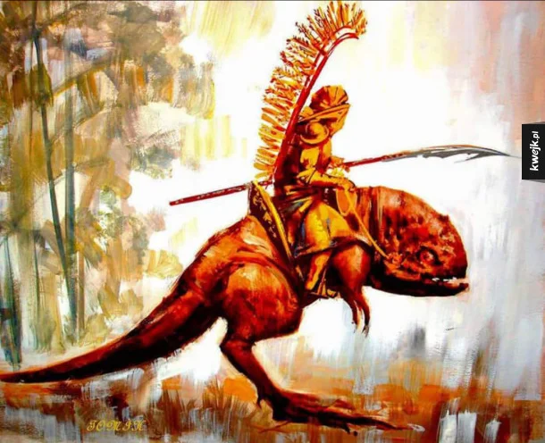 Pierwsi husarze prehistorycznego Imperium Lechitów dosiadali dinozaurów