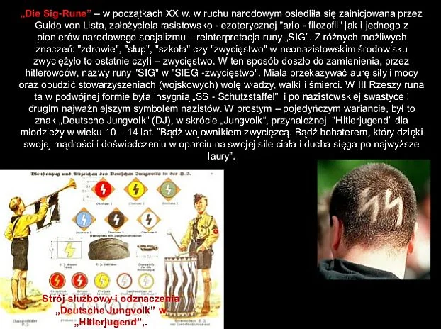 Co mają wspólnego pioruny z nazistowskimi symbolami?
