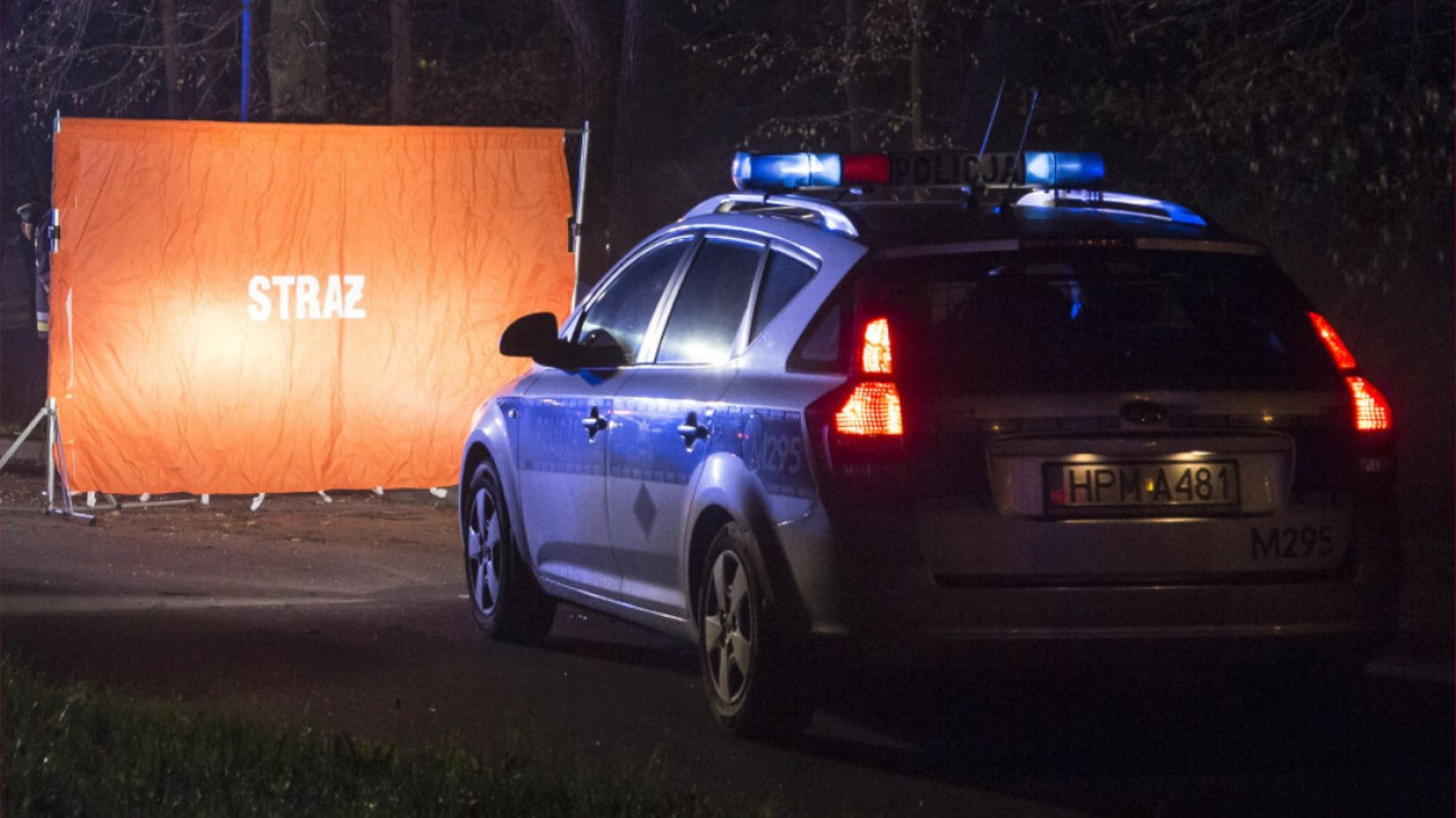 Wypadek, policja. Zdjęcie poglądowe