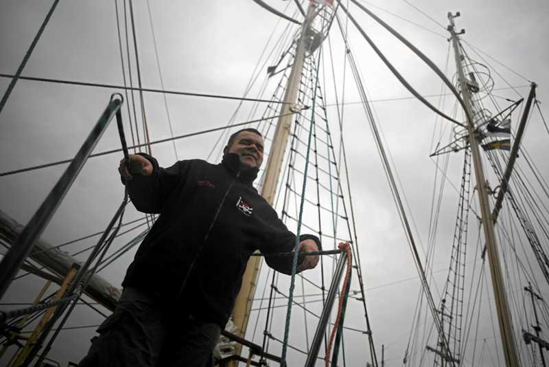 Roman Roczeń po rejsie "Zobaczyć morze" w 2009 roku